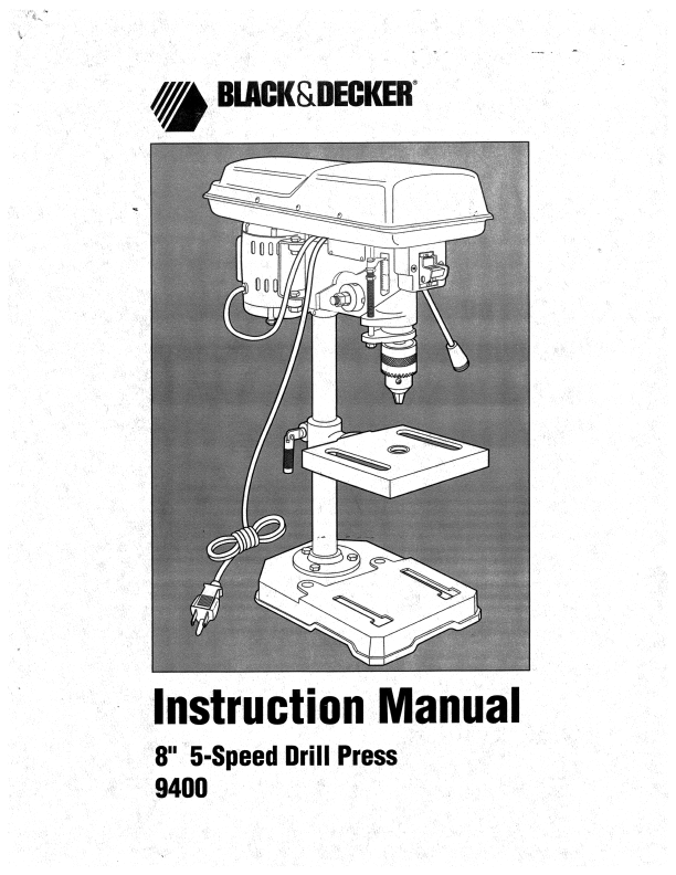 black and decker drill instructions